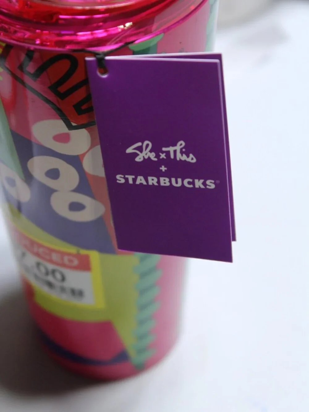 Starbucks 2024 She x This 16 oz Grande BEAUTIFUL Stainless Steel NWT